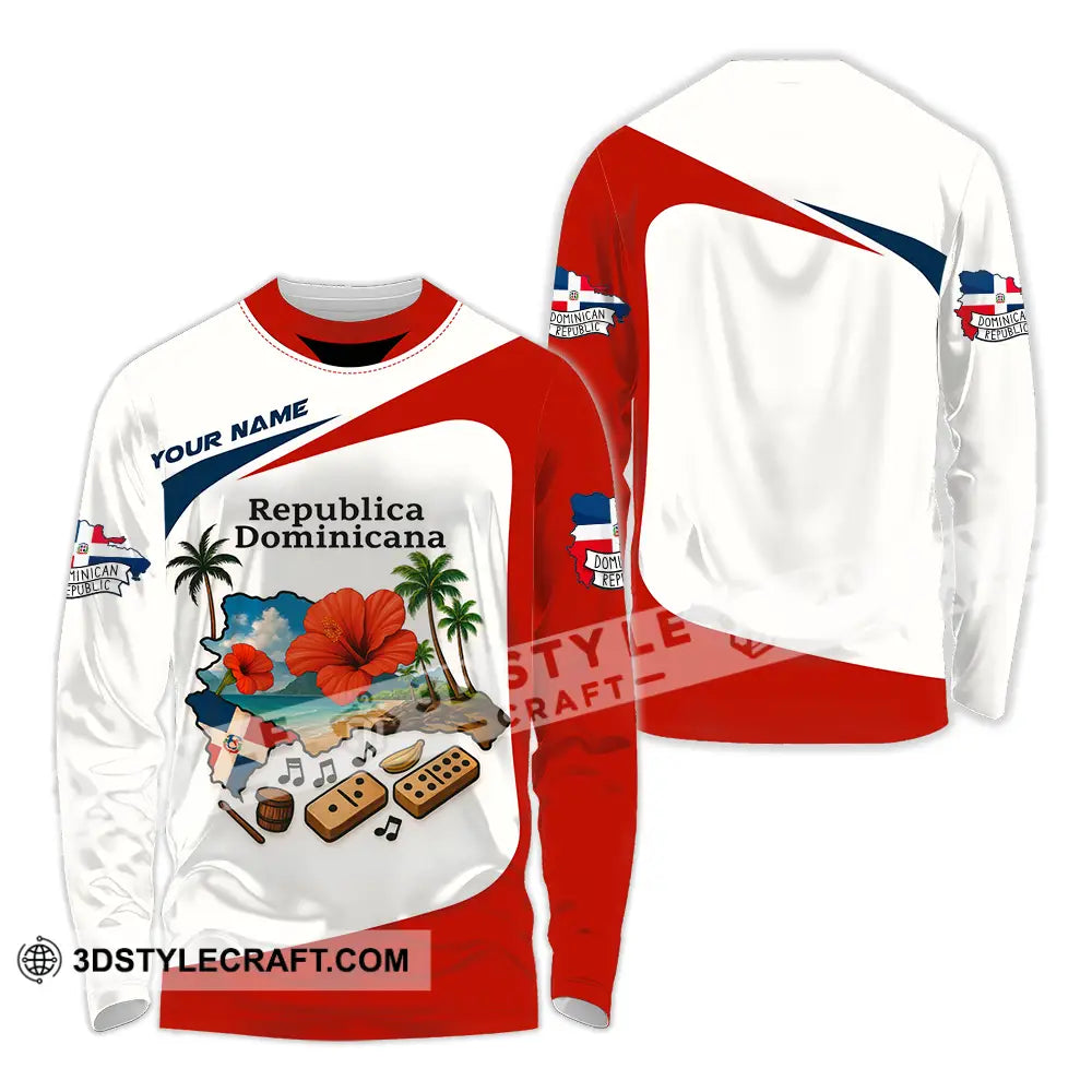 Unisex Shirt - Custom Republic Dominicana Shirt Long Sleeve Shirt / S T-shirt