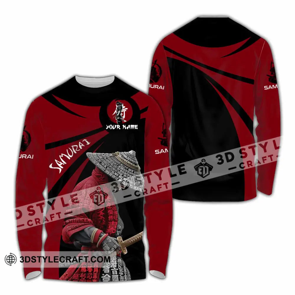 Unisex Shirt - Custom Samurai Design Shirt Long Sleeve Shirt / S T-shirt