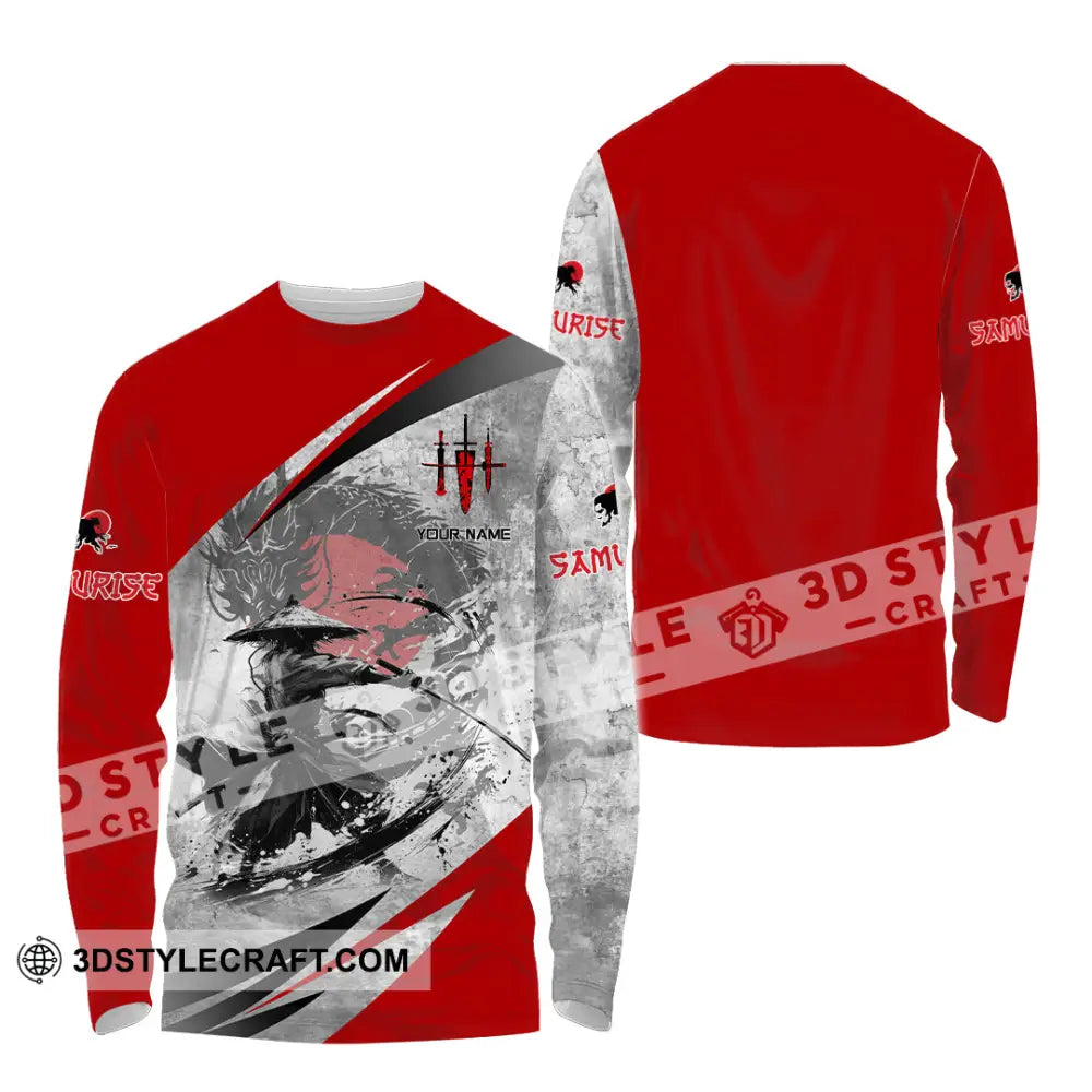 Unisex Shirt - Custom Samurai Shirt Long Sleeve Shirt / S T-shirt