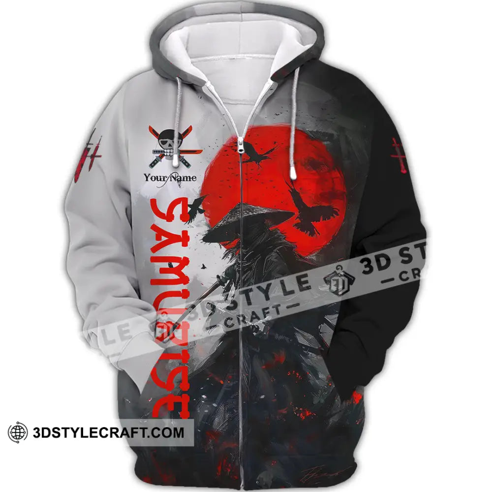 Unisex Shirt - Custom Samurai Shirt Zipper Hoodie / S T-shirt