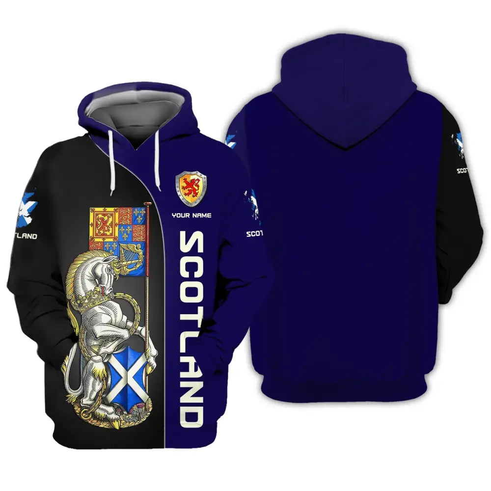 Unisex Shirt Custom Scotland Wild T-Shirt Clothing Hoodie / S
