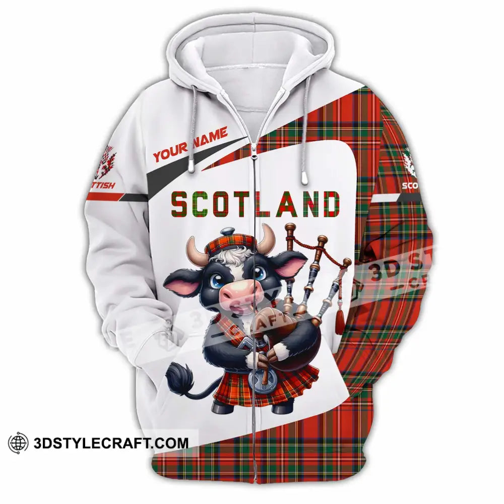 Unisex Shirt - Custom Scotland Shirt Zipper Hoodie / S T-shirt