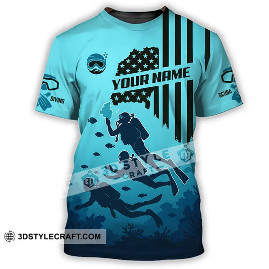 Unisex Shirt - Custom Scuba Diving Shirt T-Shirt / S T-shirt
