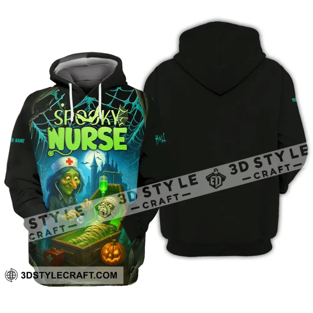 Unisex Shirt - Custom Spoopy Nurse Halloween Shirt Hoodie / S T-shirt