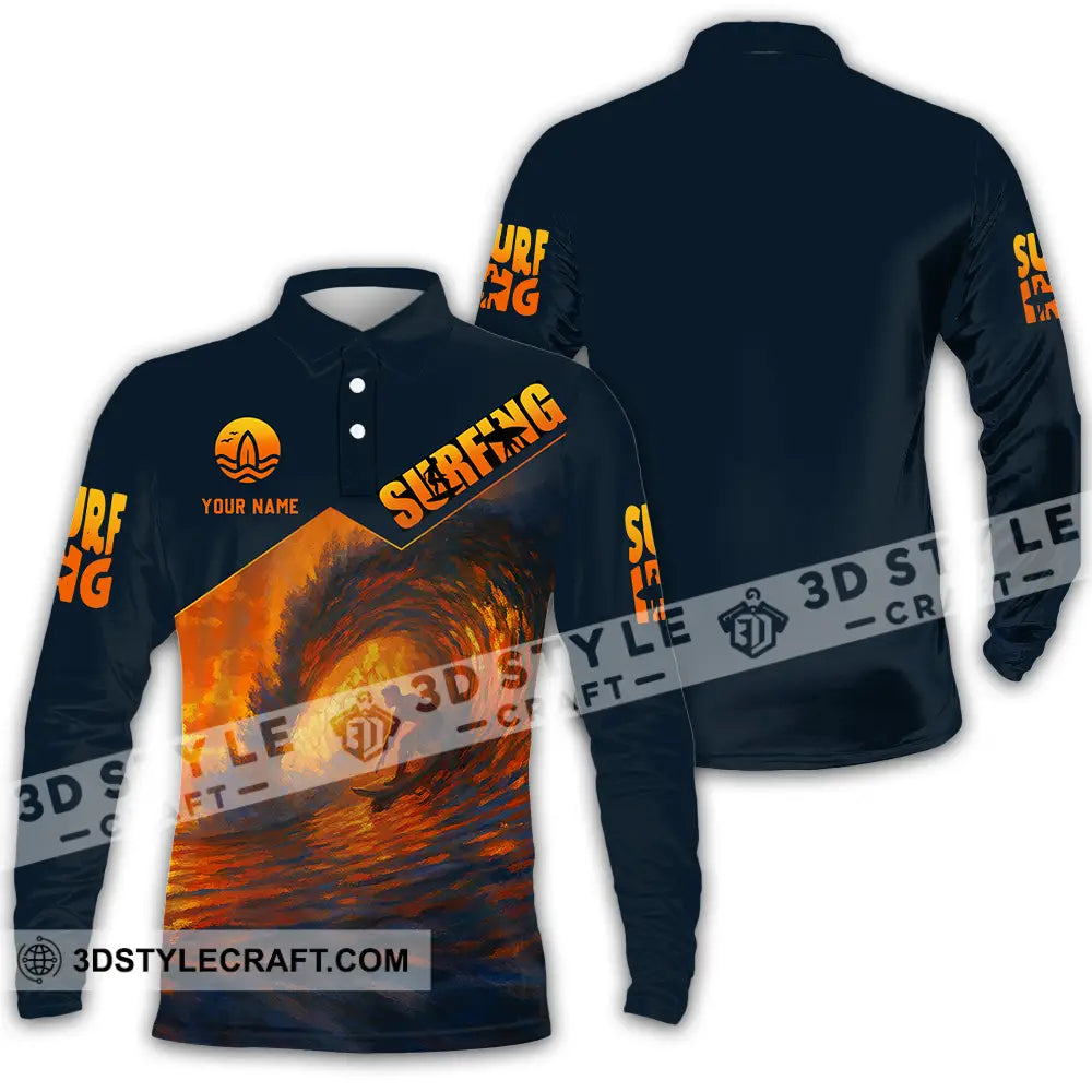 Unisex Shirt Custom Surfing Shirt Long Sleeve Polo / S T shirt