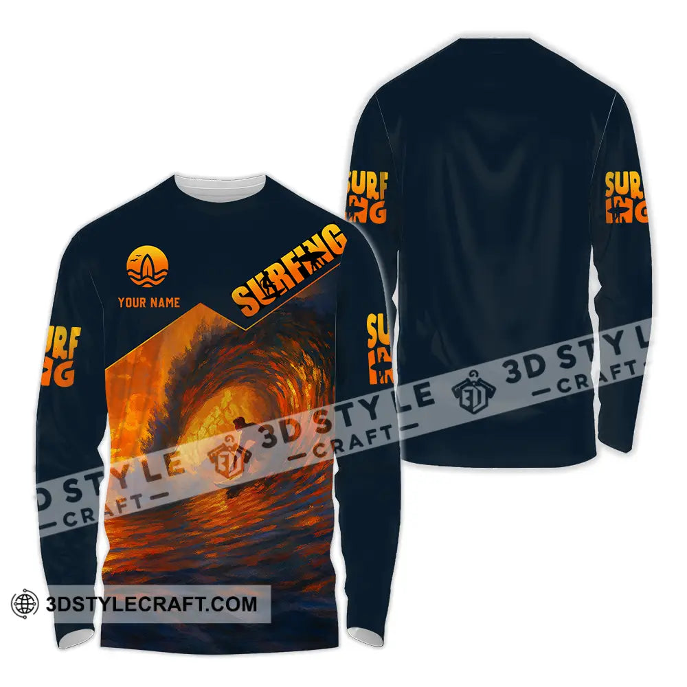 Unisex Shirt Custom Surfing Shirt Long Sleeve Shirt / S T shirt