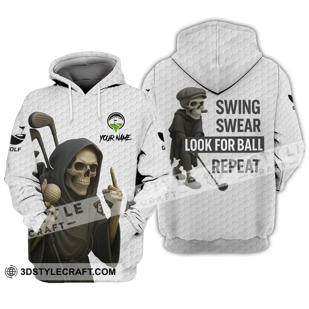 Unisex Shirt - Custom Swing Swear Look For Ball Repeat Shirt Hoodie / S T-shirt