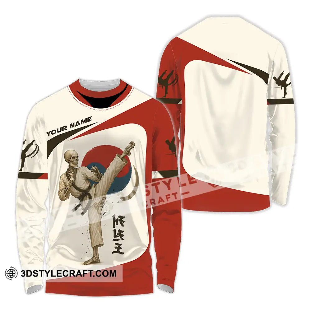 Unisex Shirt - Custom Taekwondo Player Shirt Long Sleeve Shirt / S T-shirt