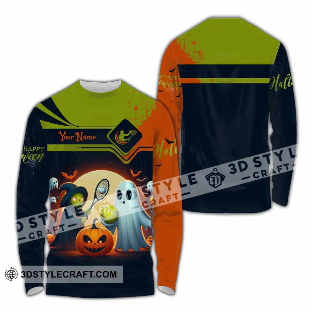 Unisex Shirt Custom Tennis Halloween Shirt Long Sleeve Shirt / S T shirt