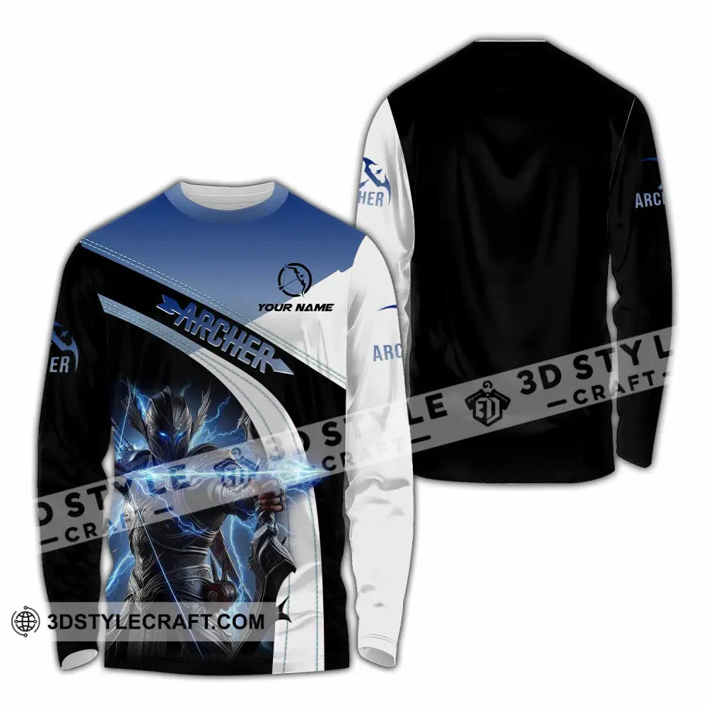 Unisex Shirt - Custom Text Shirt Archer Shirt Long Sleeve Shirt / S T-shirt