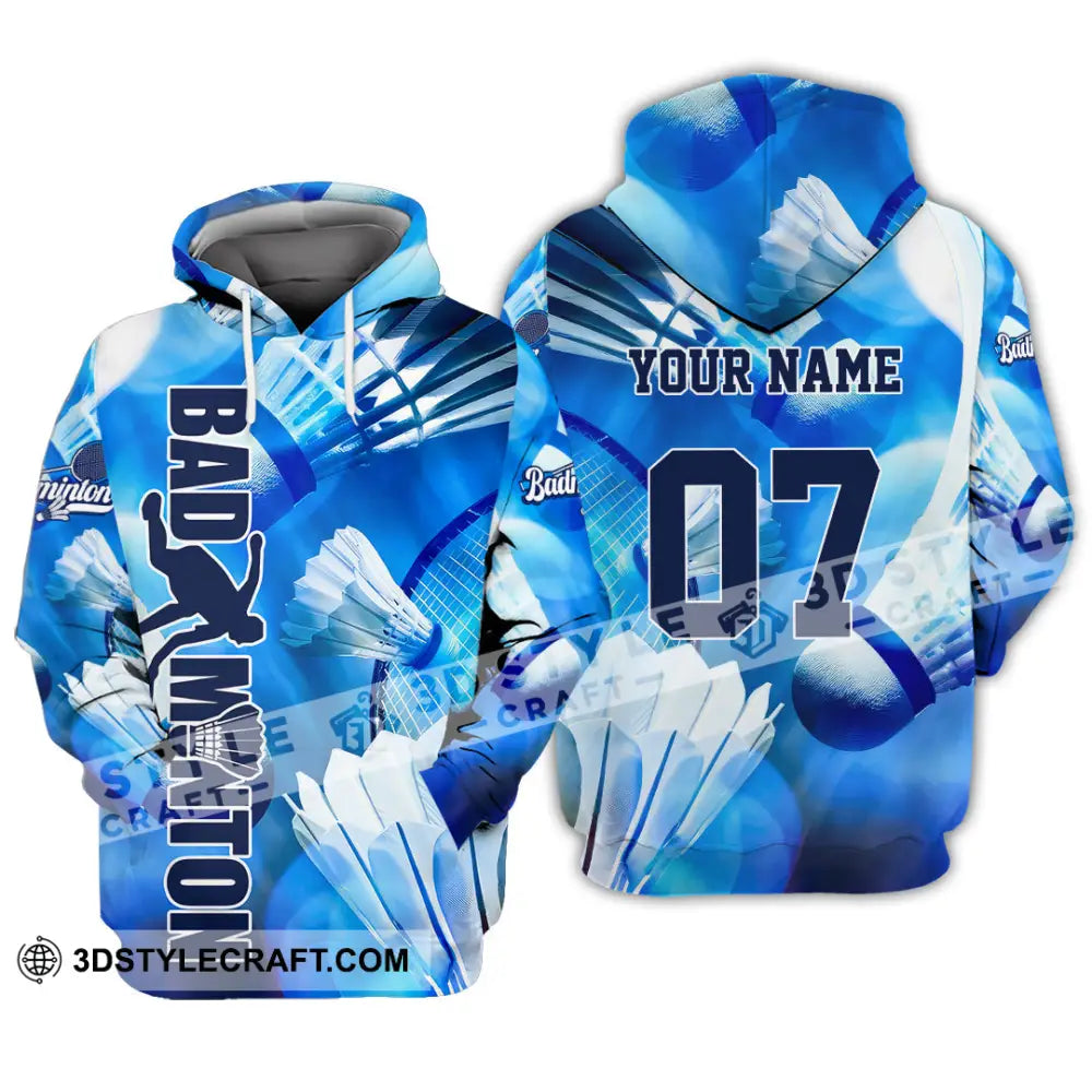 Unisex Shirt - Custom Text Shirt Badminton Shirt Hoodie / S T-shirt