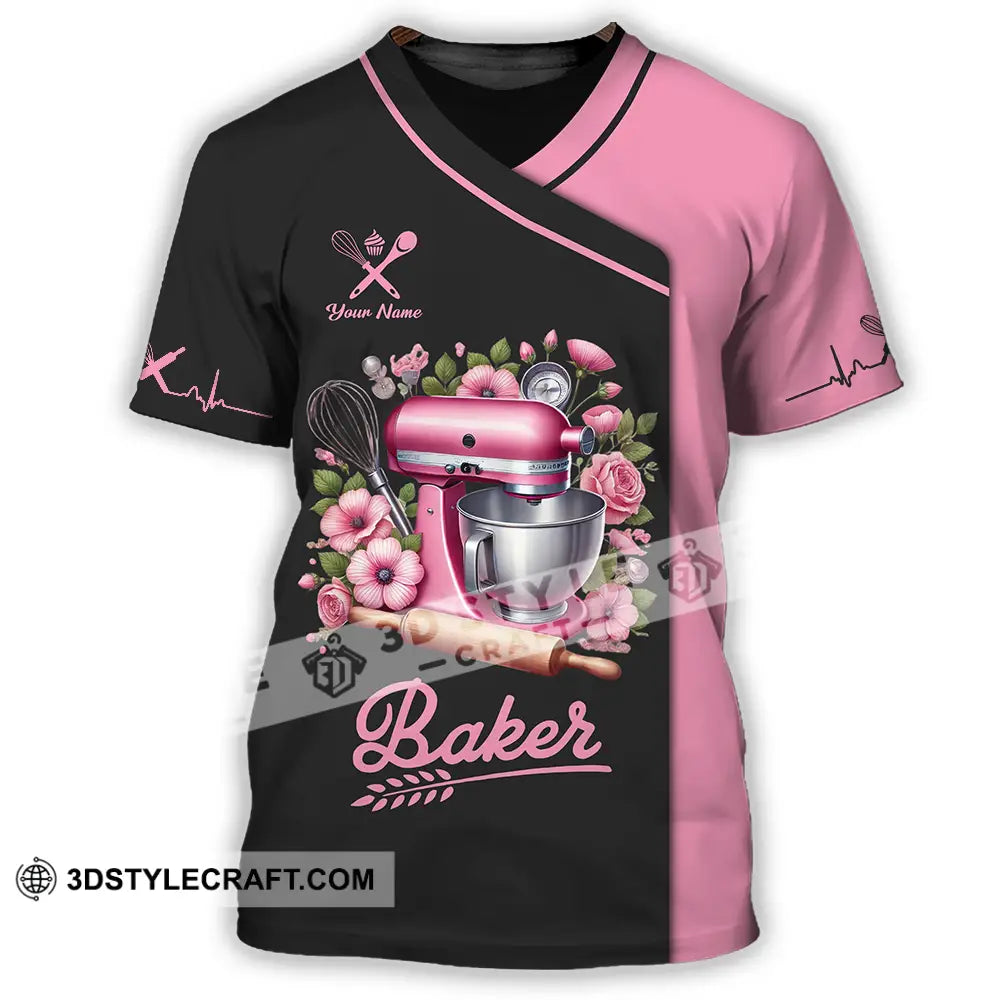 Unisex Shirt - Custom Text Shirt Baker Shirt T-Shirt / S T-shirt