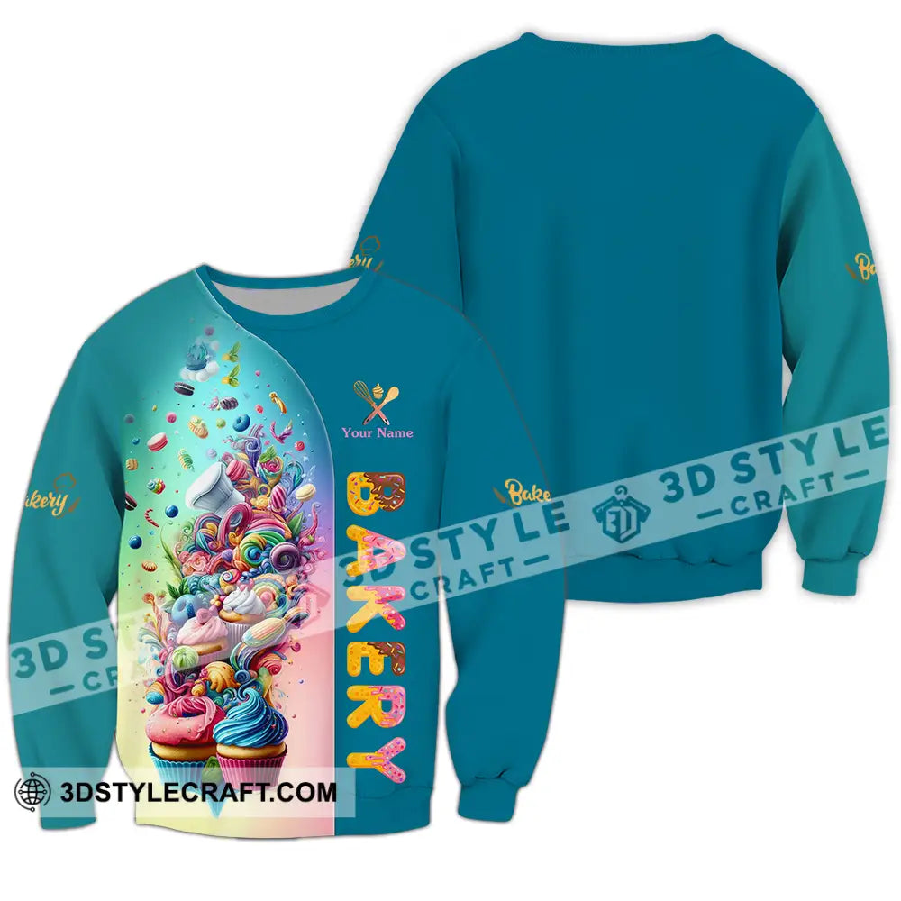 Unisex Shirt - Custom Text Bakery Long Sleeve / S T-Shirt