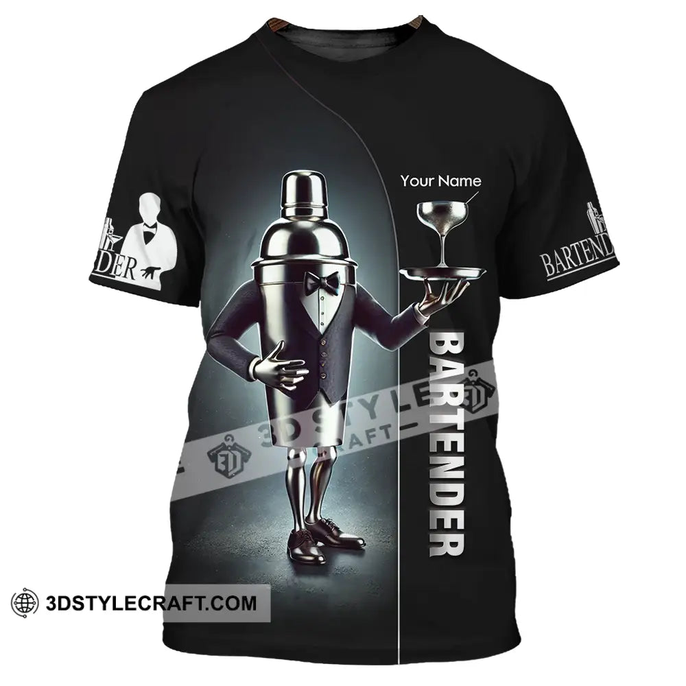Unisex Shirt - Custom Text Bartender T-Shirt / S T-Shirt