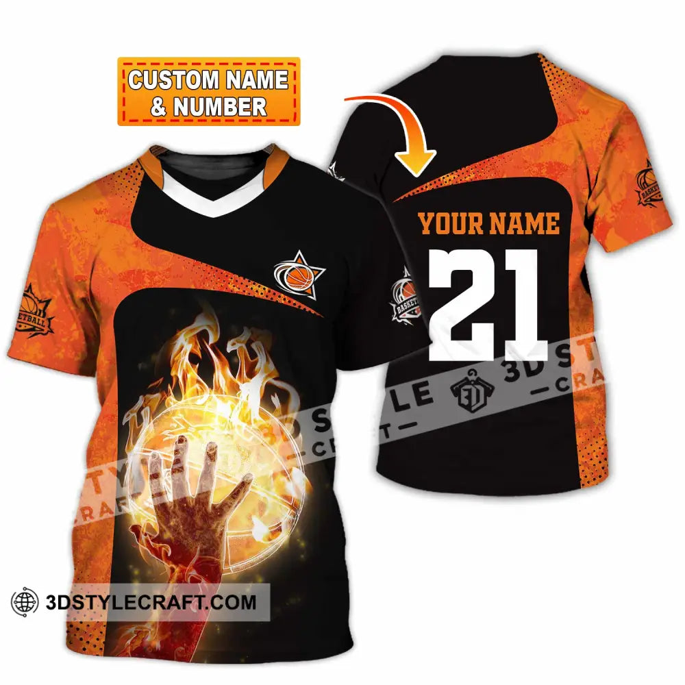 Unisex Shirt - Custom Text Shirt Basketball T-shirt