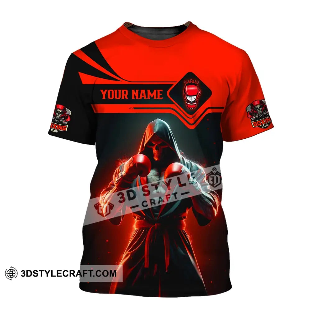 Unisex Shirt - Custom Text Boxing Man T-Shirt / S T-Shirt