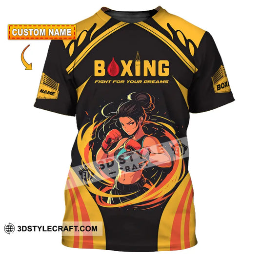 Unisex Shirt - Custom Text Boxing T-Shirt