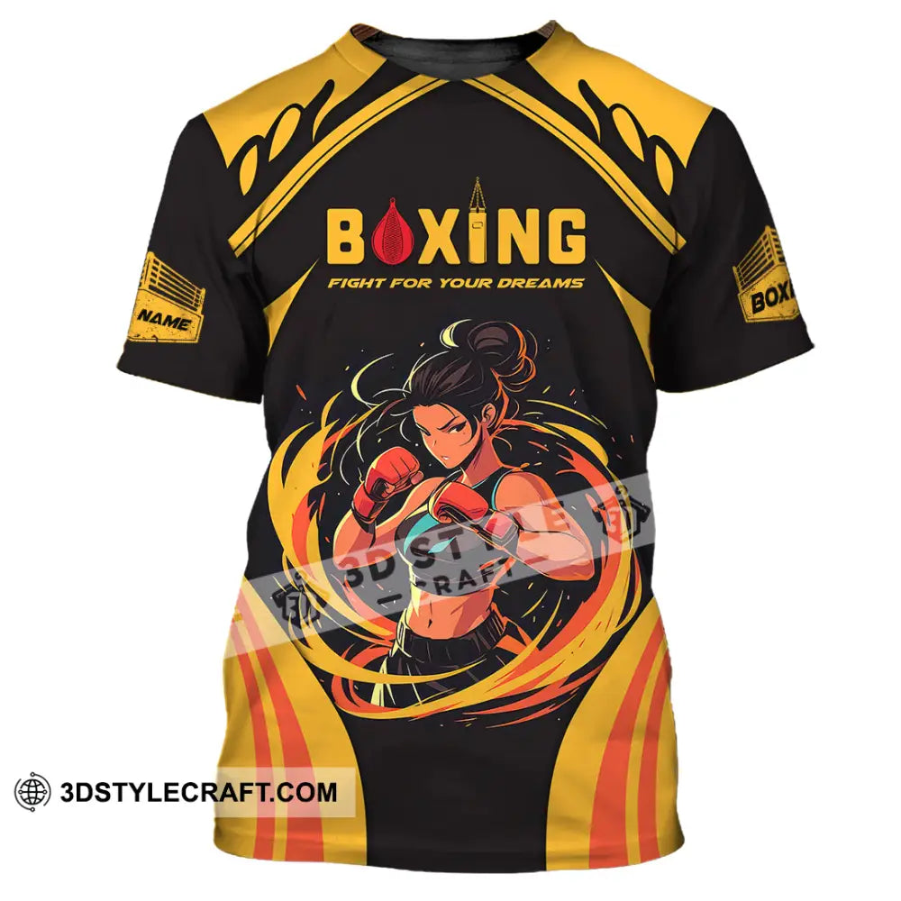 Unisex Shirt - Custom Text Boxing T-Shirt / S T-Shirt