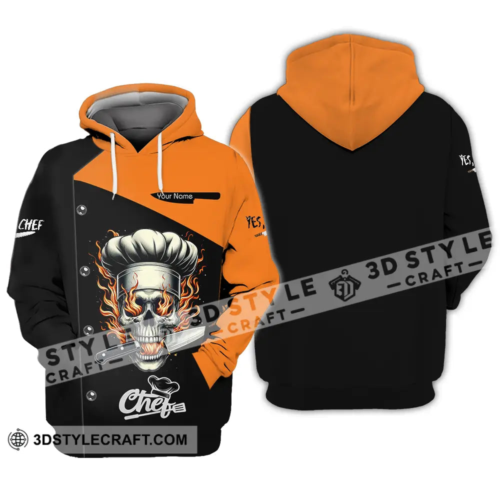 Unisex Shirt - Custom Text Chef Hoodie / S T-Shirt