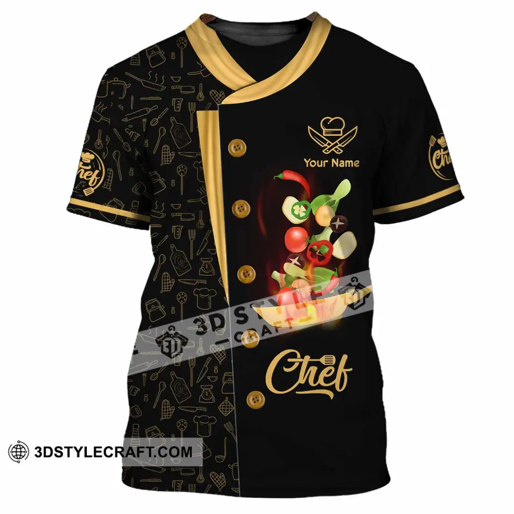 Unisex Shirt - Custom Text Shirt Chef Shirt T-Shirt / S T-shirt