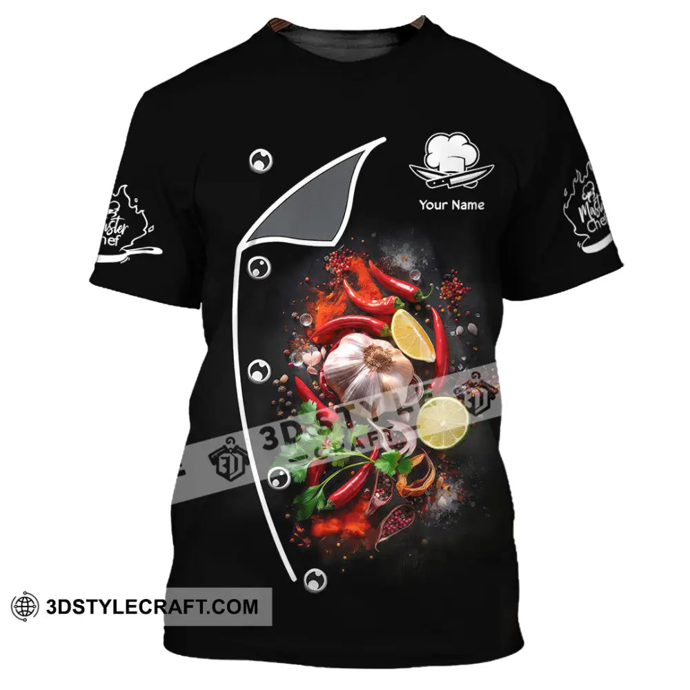Unisex Shirt - Custom Text Shirt Chef Shirt T-Shirt / S T-shirt