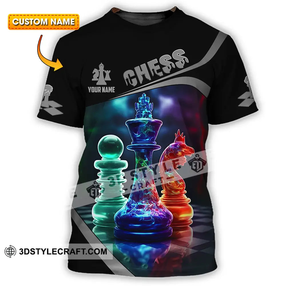 Unisex Shirt - Custom Text Chess T-Shirt