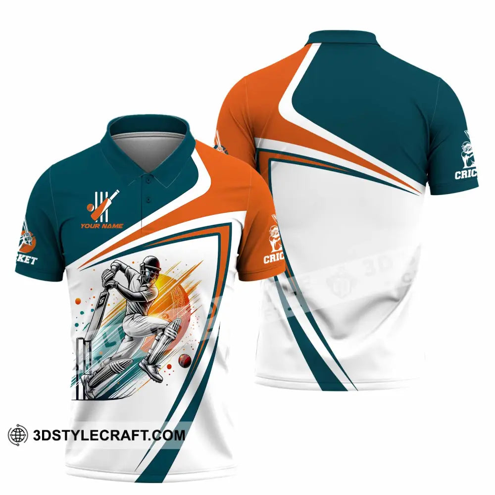Unisex Shirt - Custom Text Cricket Shirt Polo Shirt / S T-shirt