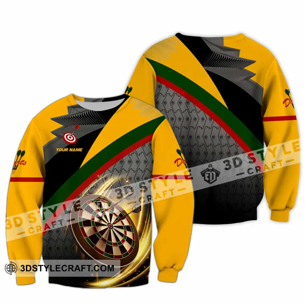 Unisex Shirt - Custom Text Shirt Dart Long Sleeve / S T-shirt