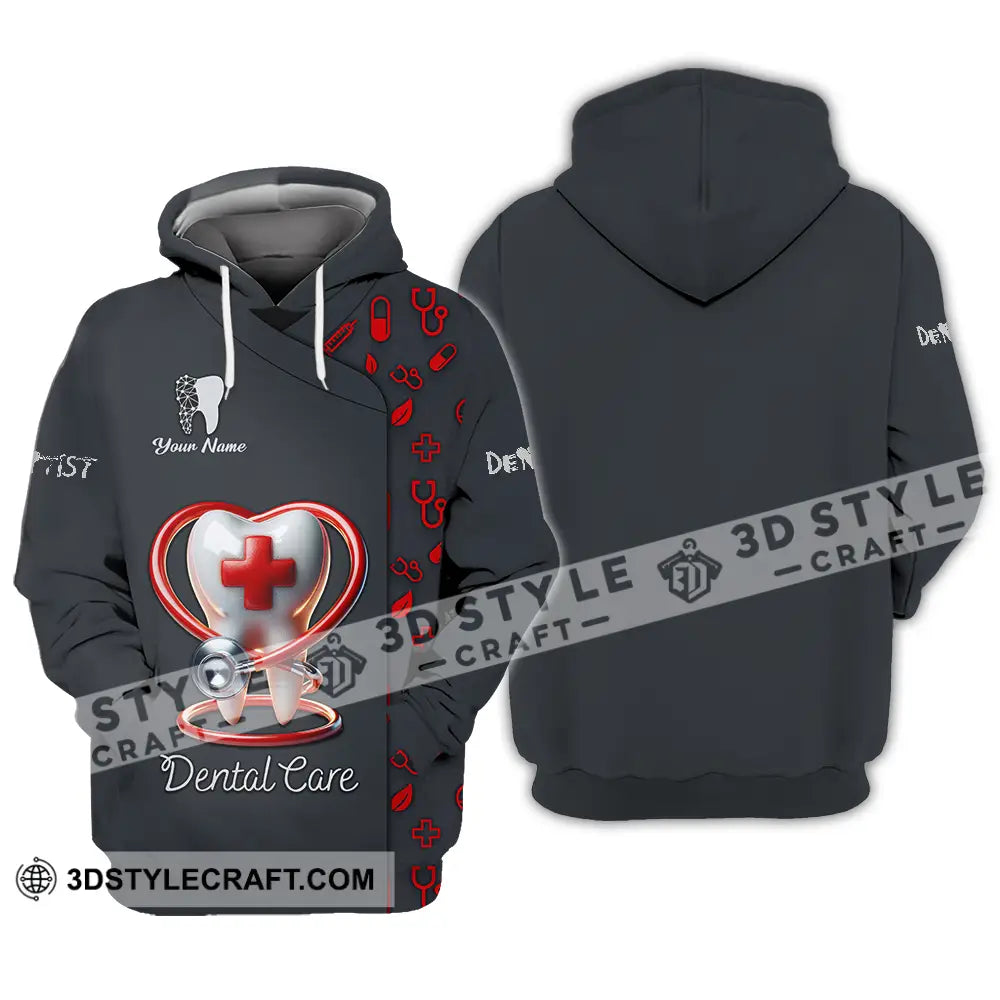 Unisex Shirt - Custom Text Shirt Dental Care Hoodie / S T-shirt