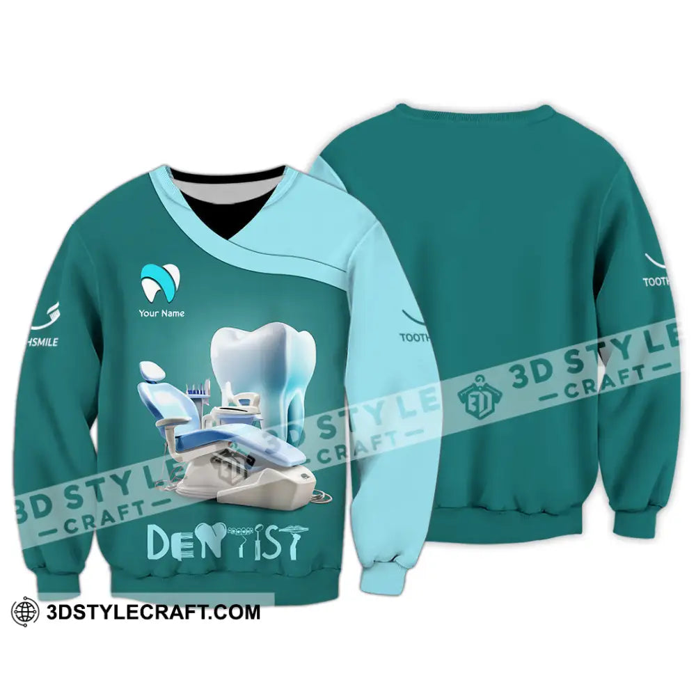 Unisex Shirt - Custom Text Dentist Shirt Long Sleeve / S T-shirt
