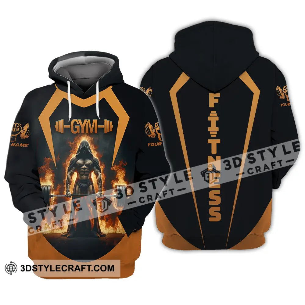 Unisex Shirt - Custom Text Fitness Hoodie / S T-Shirt