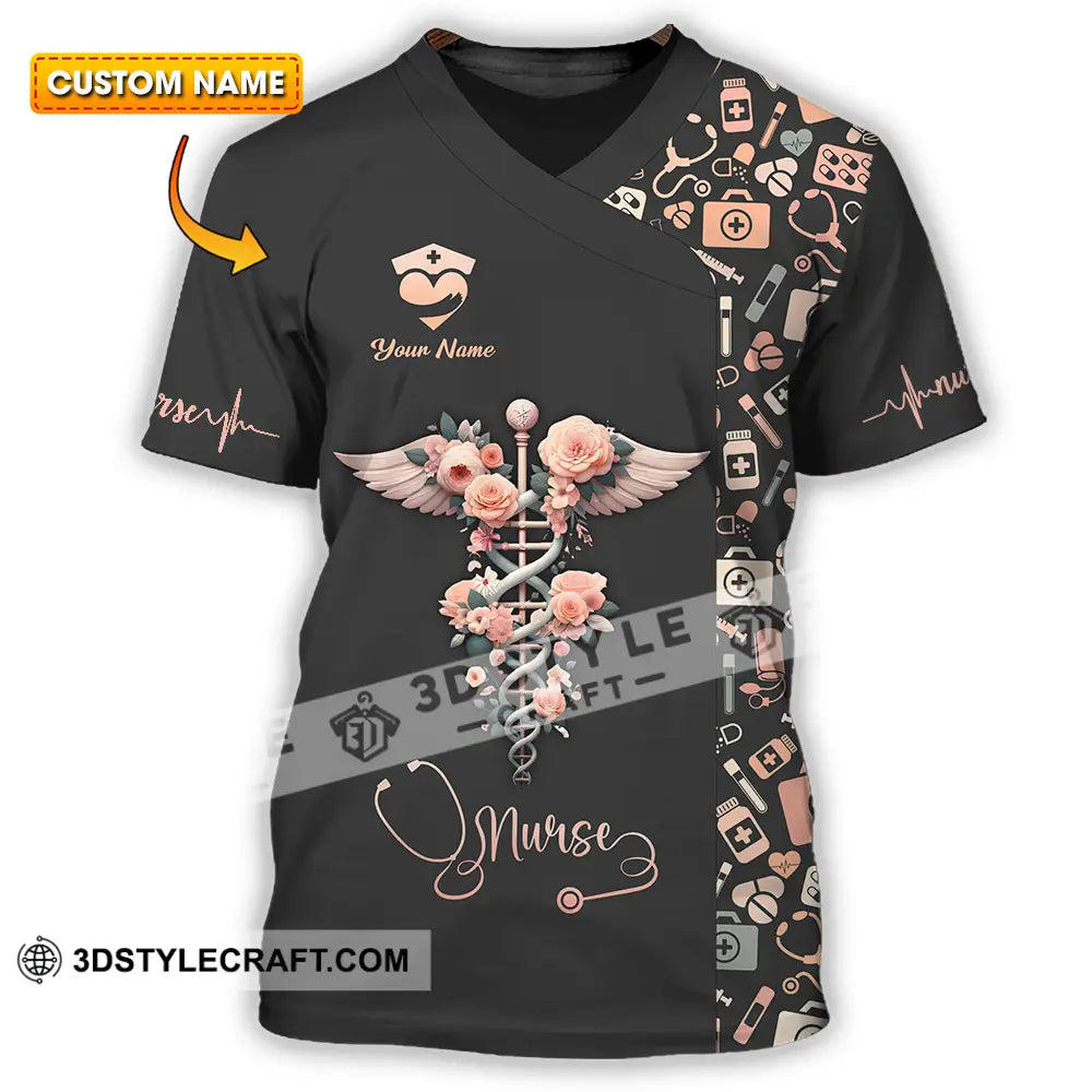 Unisex Shirt - Custom Text Shirt For Nurse Nurselife Nursing T-shirt