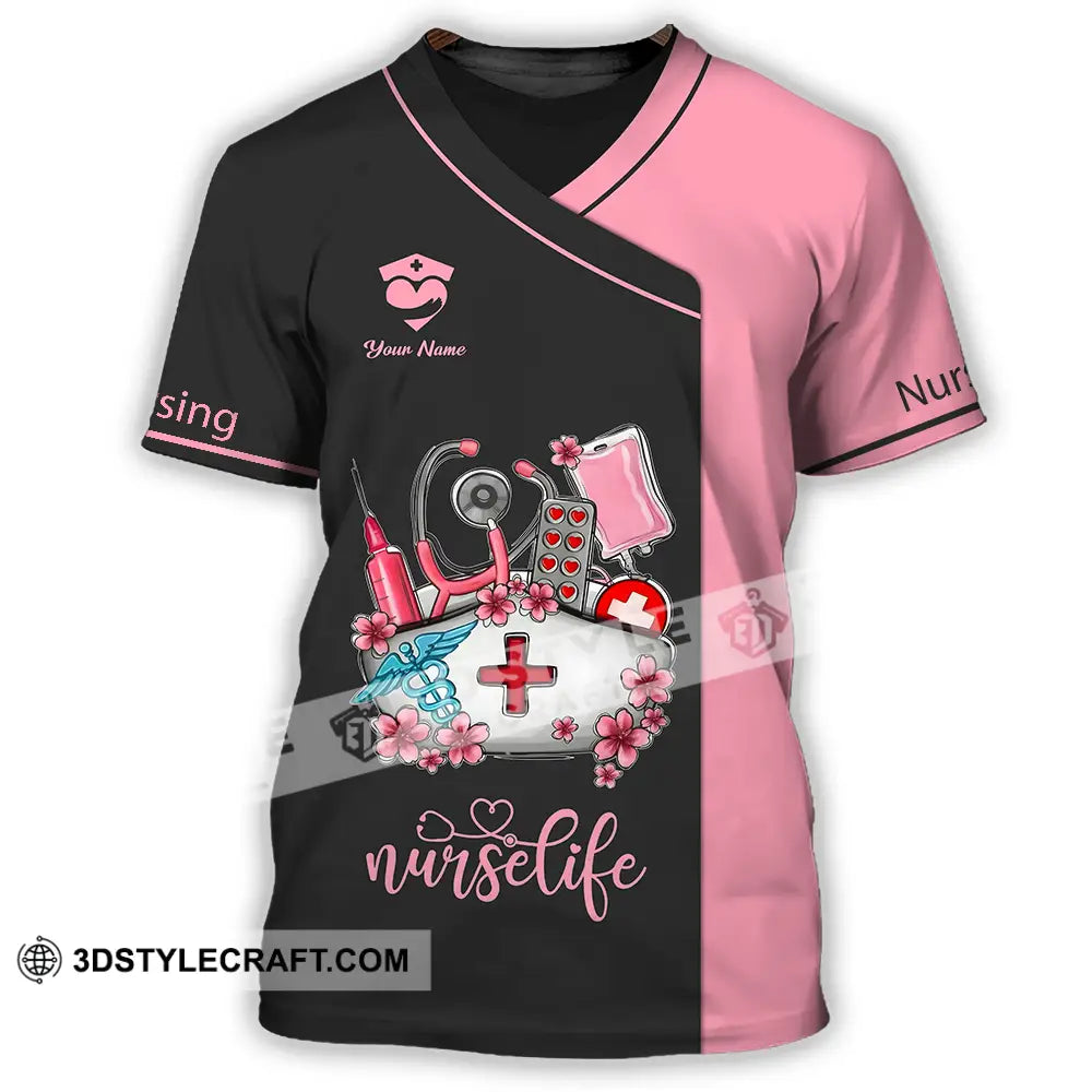 Unisex Shirt - Custom Text Shirt For Nurse Nurselife Nursing T-Shirt / S T-shirt