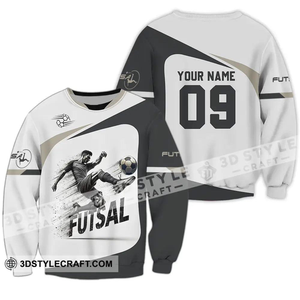 Unisex Shirt - Custom Text Futsal Long Sleeve / S T-Shirt