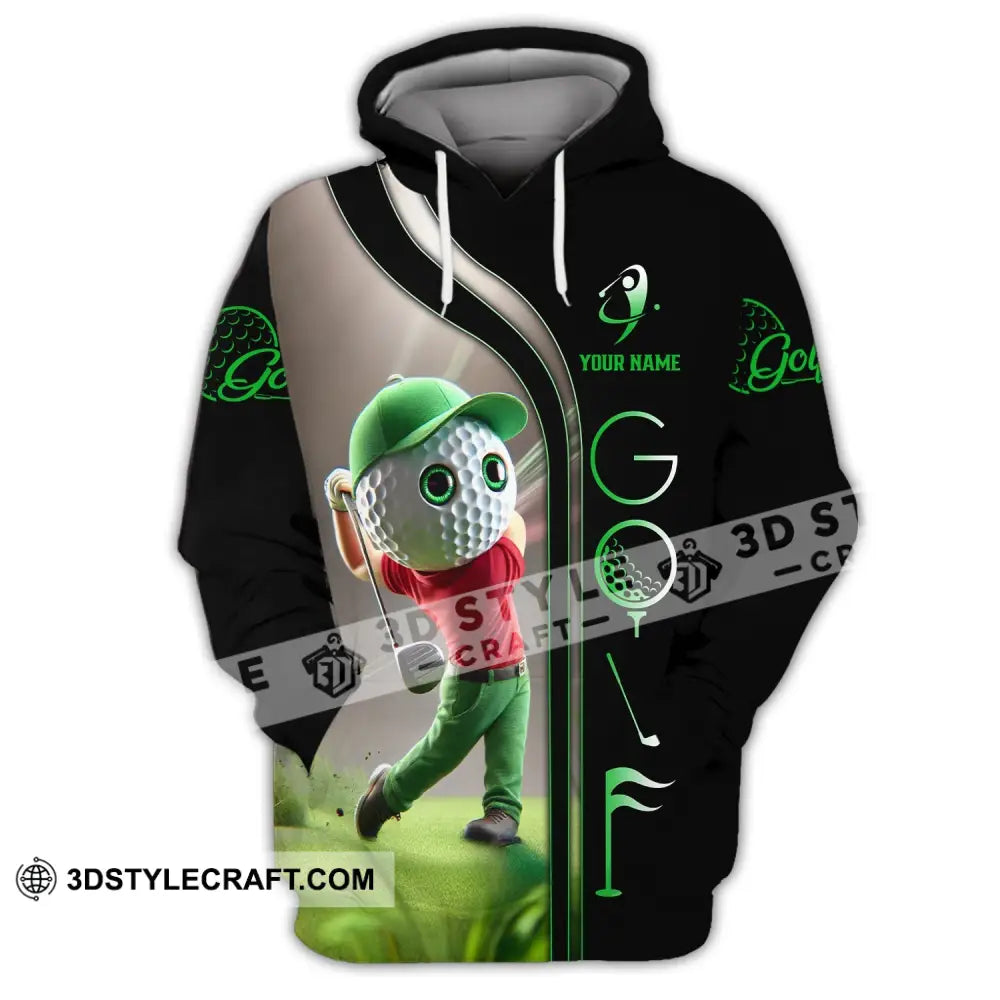 Unisex Shirt - Custom Text Golf Man Hoodie / S T-Shirt