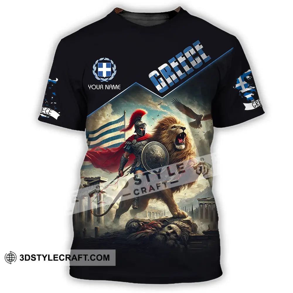 Unisex Shirt - Custom Text Greece T-Shirt / S T-Shirt