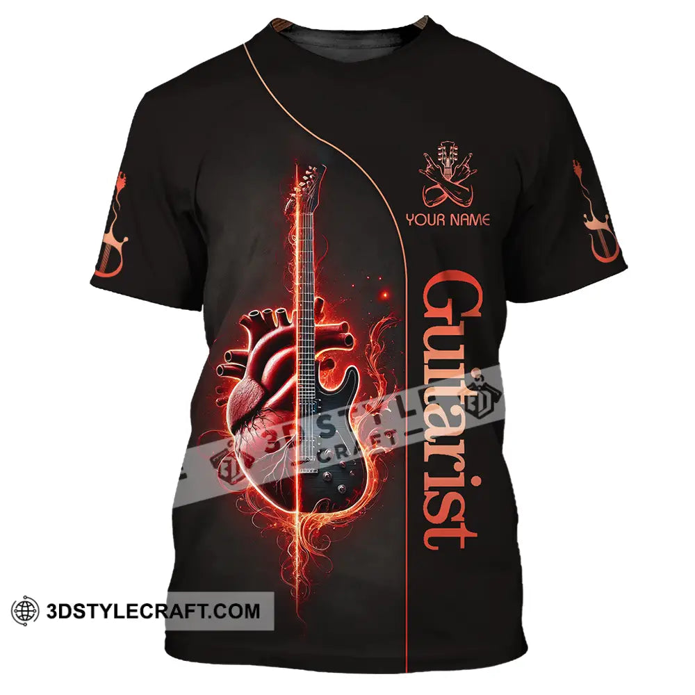 Unisex Shirt - Custom Text Guitarist T-Shirt / S T-Shirt