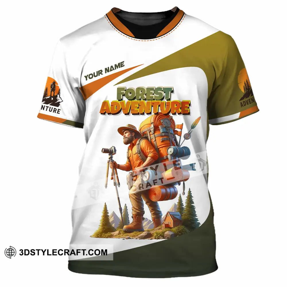 Unisex Shirt - Custom Text Shirt Hiking Forest Adventure T-Shirt / S T-shirt