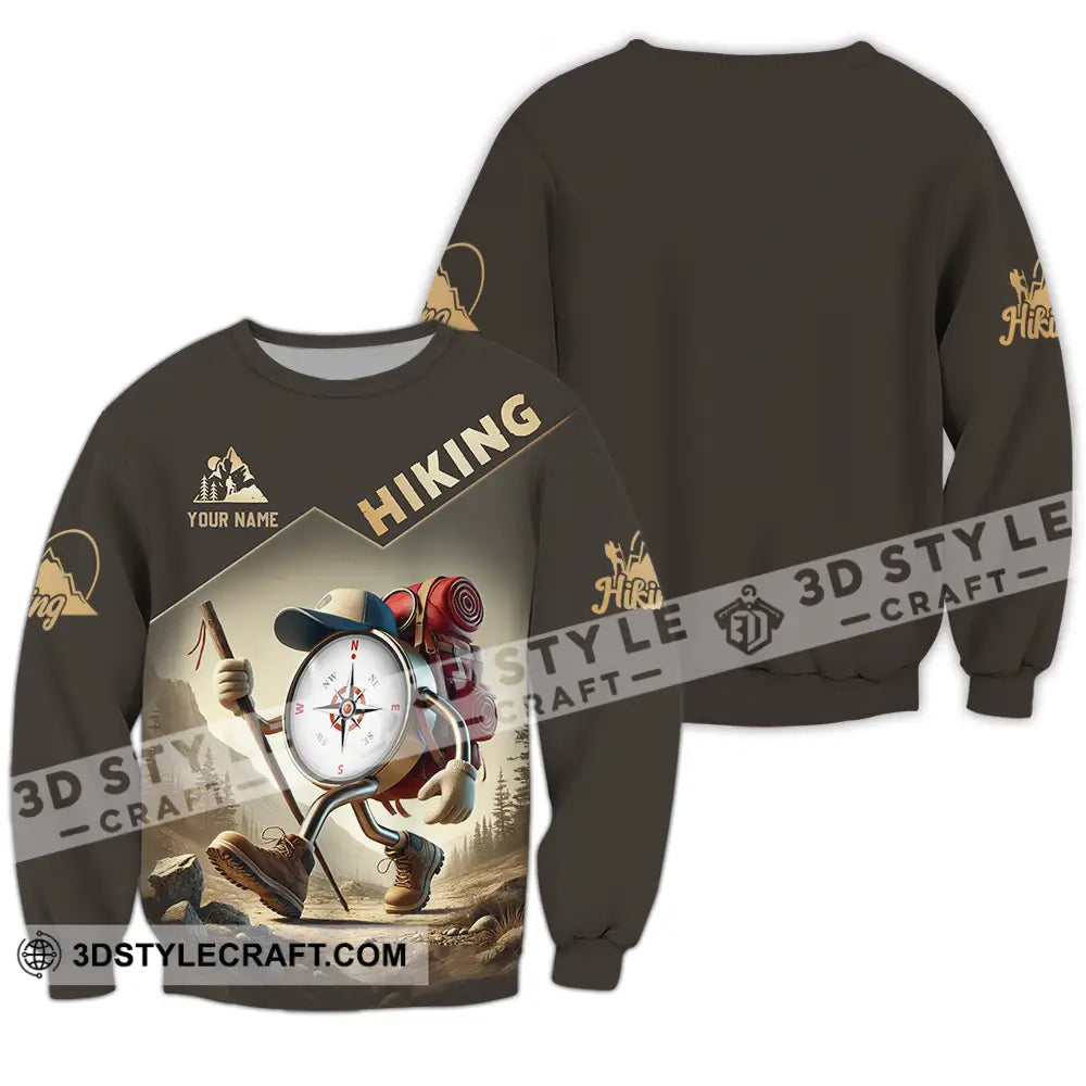 Unisex Shirt - Custom Text Shirt Hiking Shirt Long Sleeve / S T-shirt