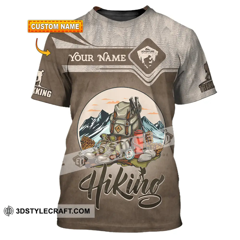Unisex Shirt - Custom Text Shirt Hiking T-shirt