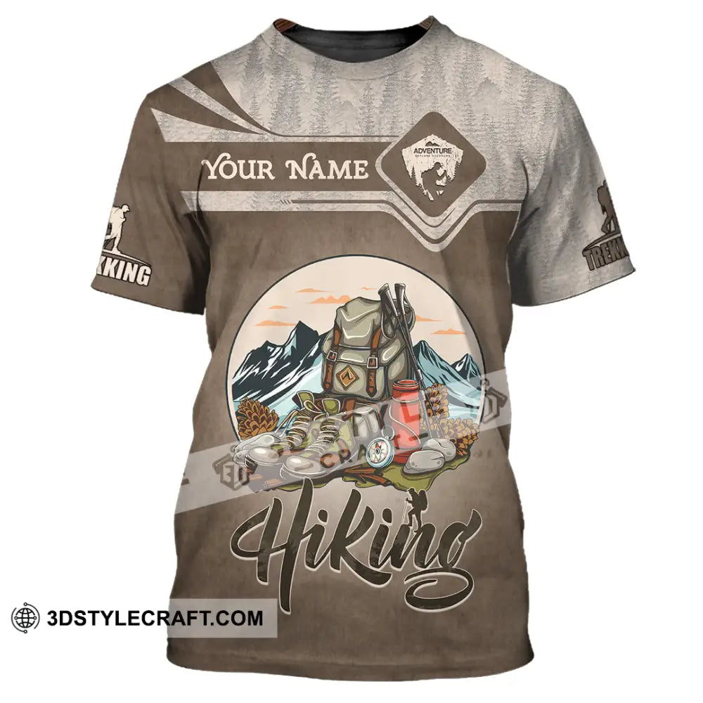 Unisex Shirt - Custom Text Shirt Hiking T-Shirt / S T-shirt