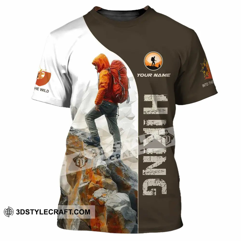 Unisex Shirt - Custom Text Shirt Hiking Shirt T-Shirt / S T-shirt