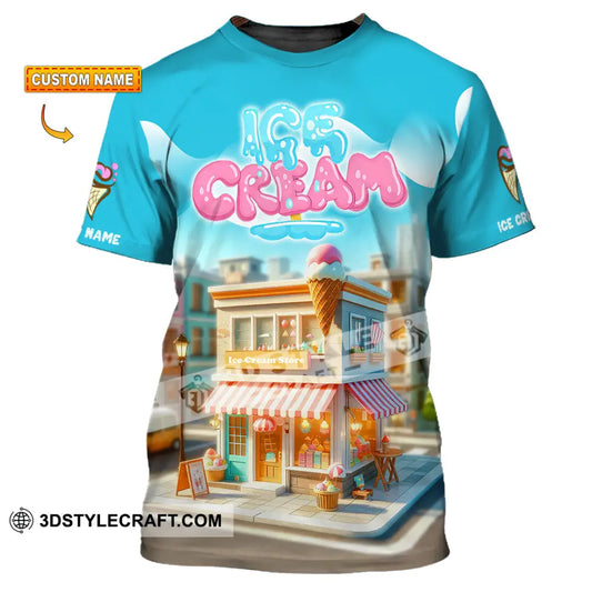Unisex Shirt - Custom Text Ice Cream T-Shirt