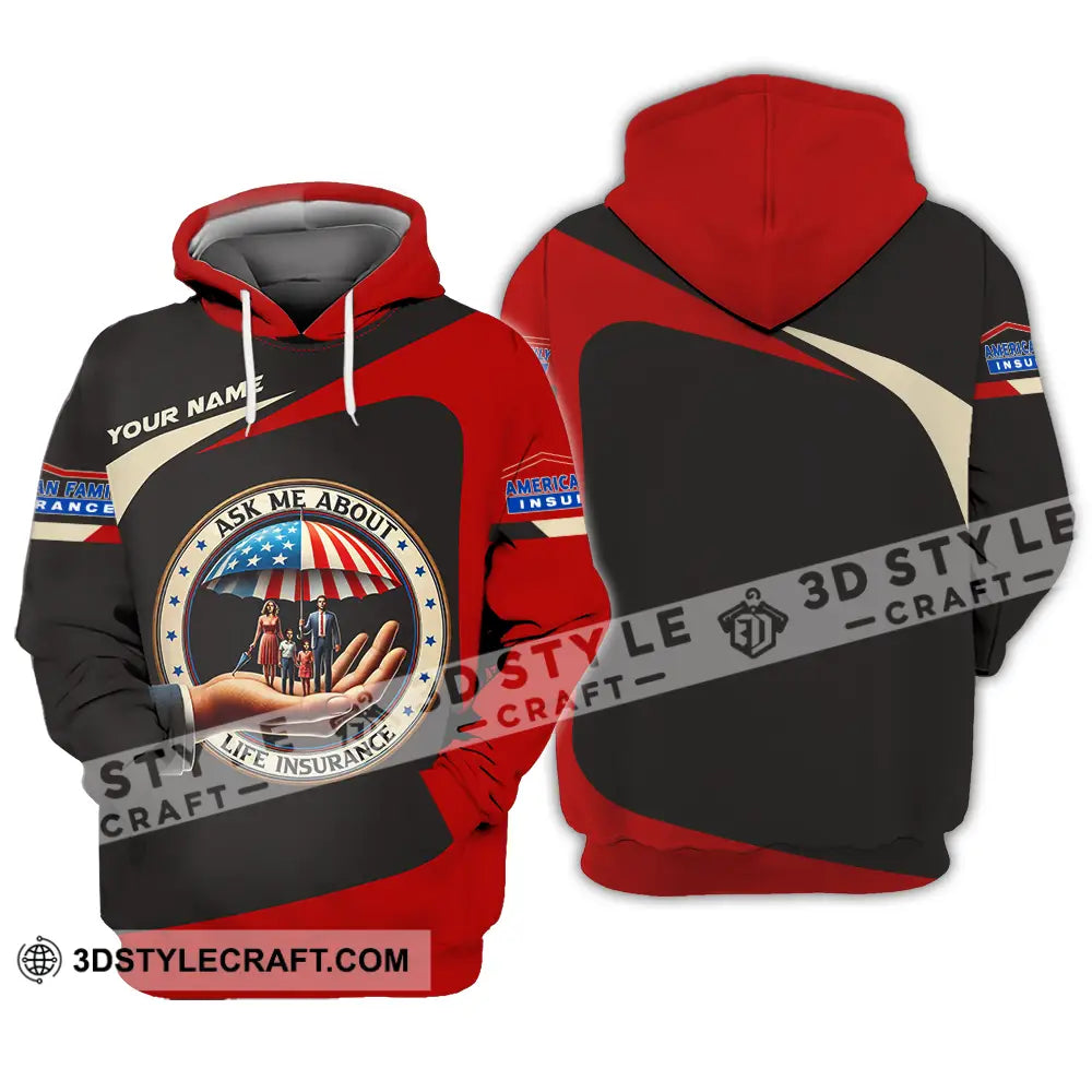 Unisex Shirt - Custom Text Insurance America Hoodie / S T-Shirt