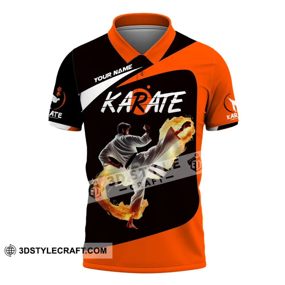 Unisex Shirt - Custom Text Karate Polo / S T-Shirt