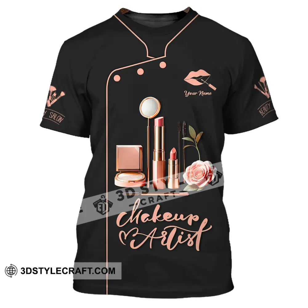 Unisex Shirt - Custom Text Shirt Makeup Artist Shirt T-Shirt / S T-shirt
