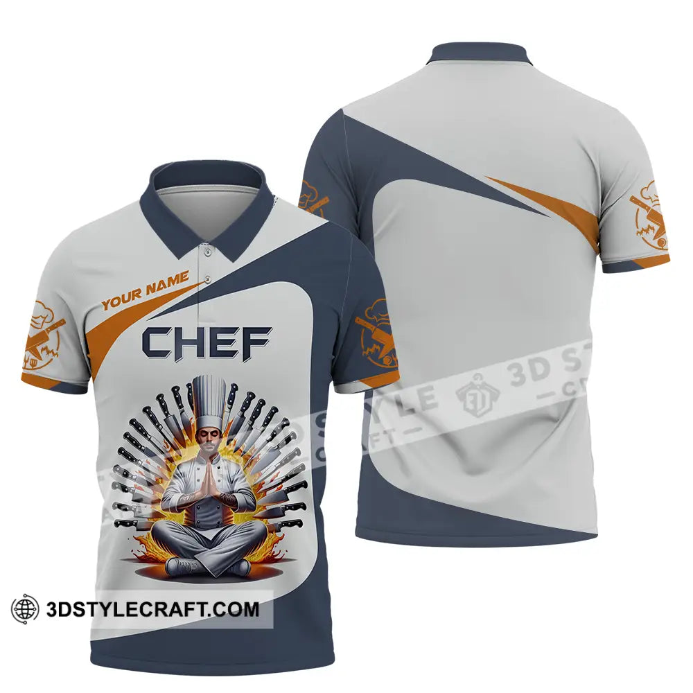 Unisex Shirt - Custom Text Master Chef Polo / S T-Shirt