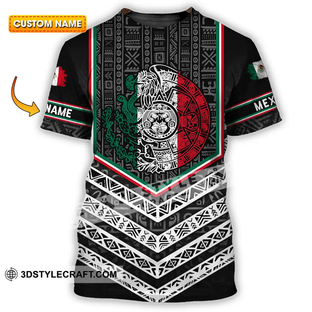Unisex Shirt - Custom Text Shirt Mexico Aztec Shirt T-shirt
