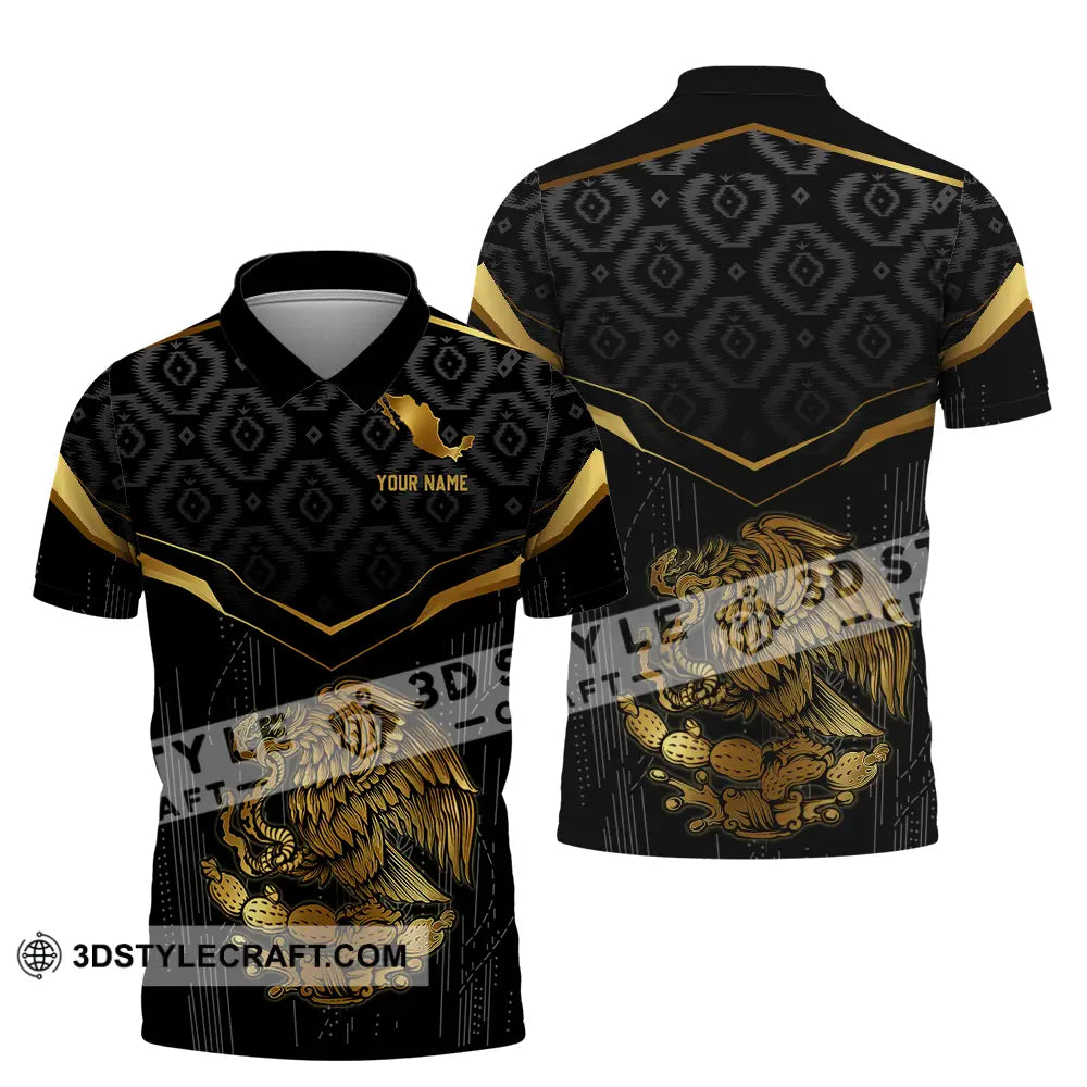 Unisex Shirt - Custom Text Shirt Mexico Fire Graphic Classic Shirt Polo Shirt / S T-shirt