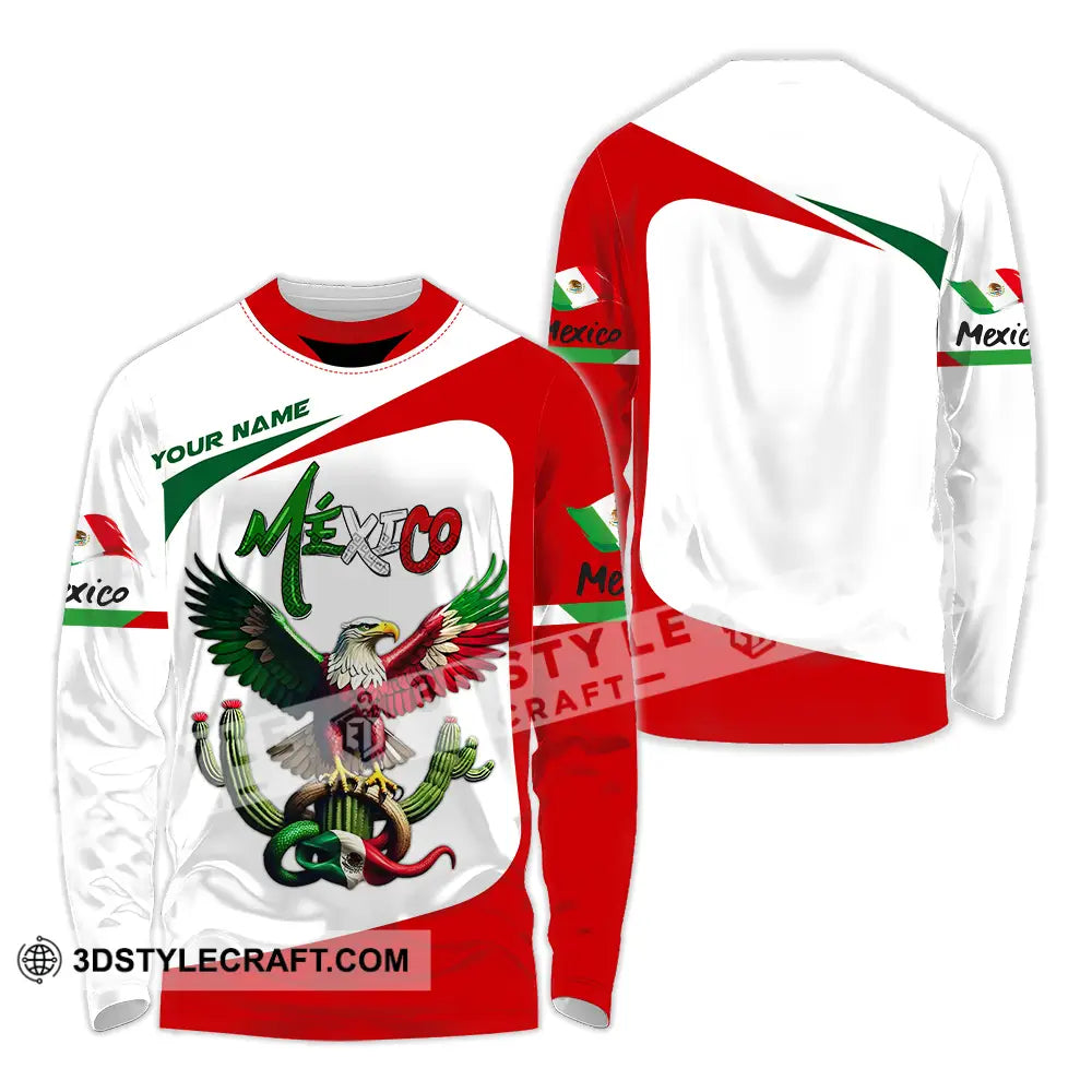 Unisex Shirt - Custom Text Shirt Mexico Shirt Long Sleeve Shirt / S T-shirt